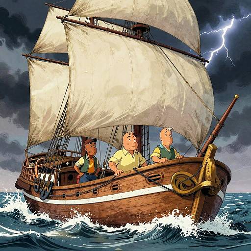 Tintin's Stormy Sea Adventure