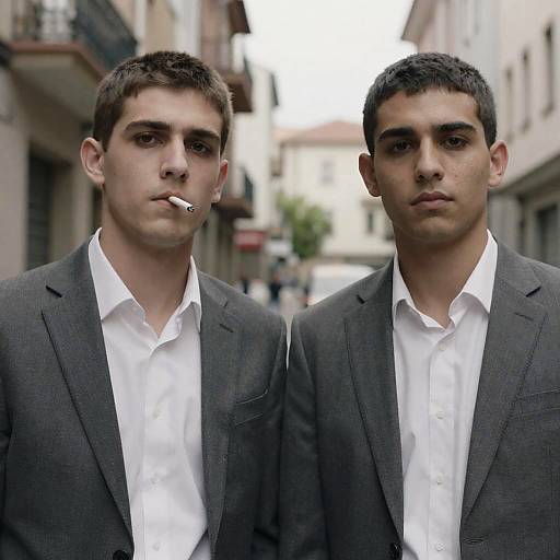 Urban Portrait of Two Young Men