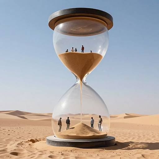 Surreal Colossal Hourglass Desert