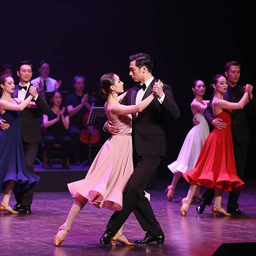 Enchanting Dance Performance Under Soft Lights