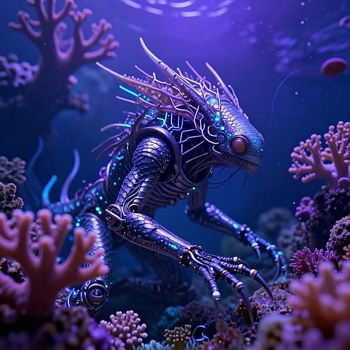 Biomechanical Deep-Sea Creature