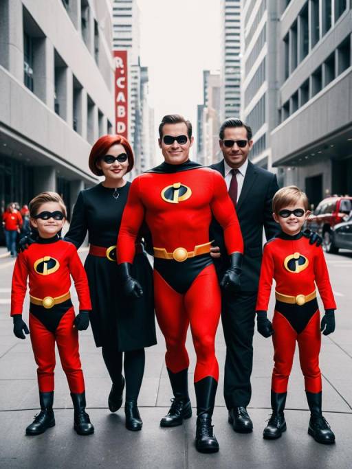 Realistic Group Cosplay Photo in Jack Jack Costume