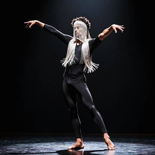 Peekaboo Fringe Male Dancer Style