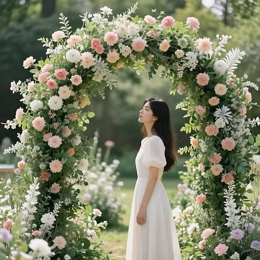 Ethereal Floral Arch of Serenity