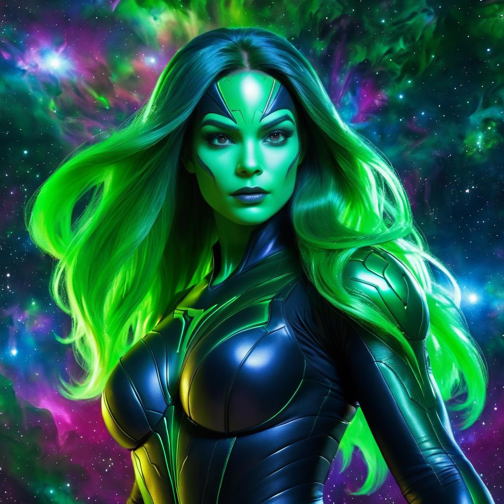 Cosmic Gamora: Marvel Art Masterpiece