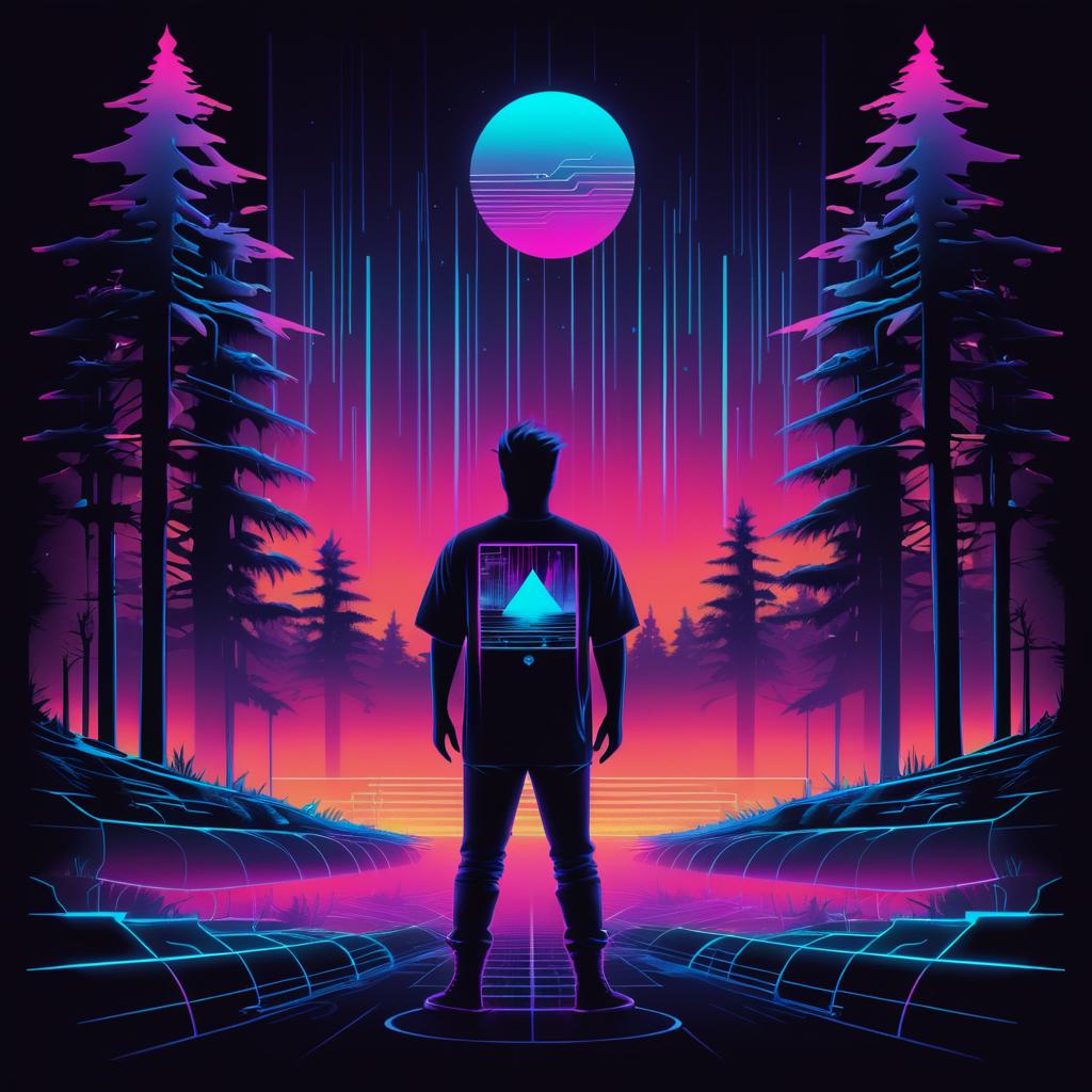 Ethereal Cyberpunk Forest Music Festival Shirt