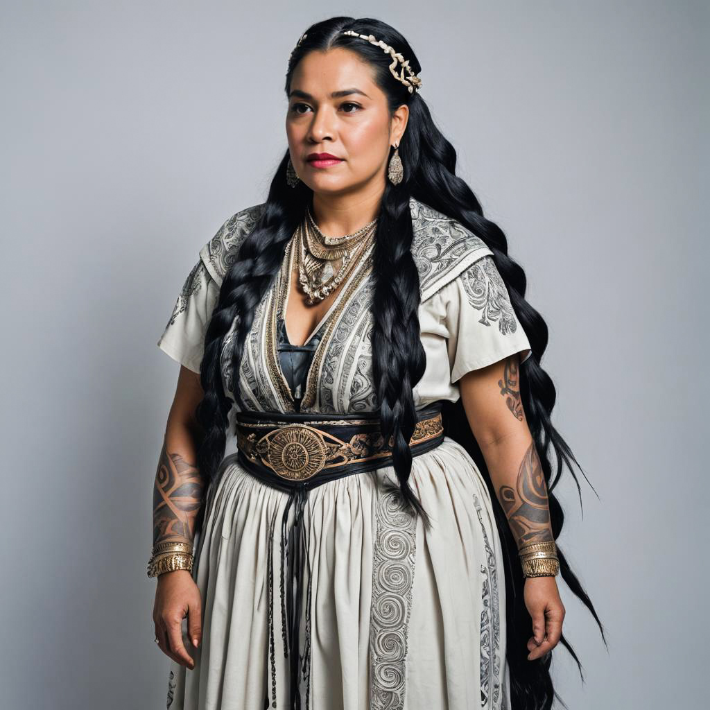 Māori Storyteller Portrait in Studio