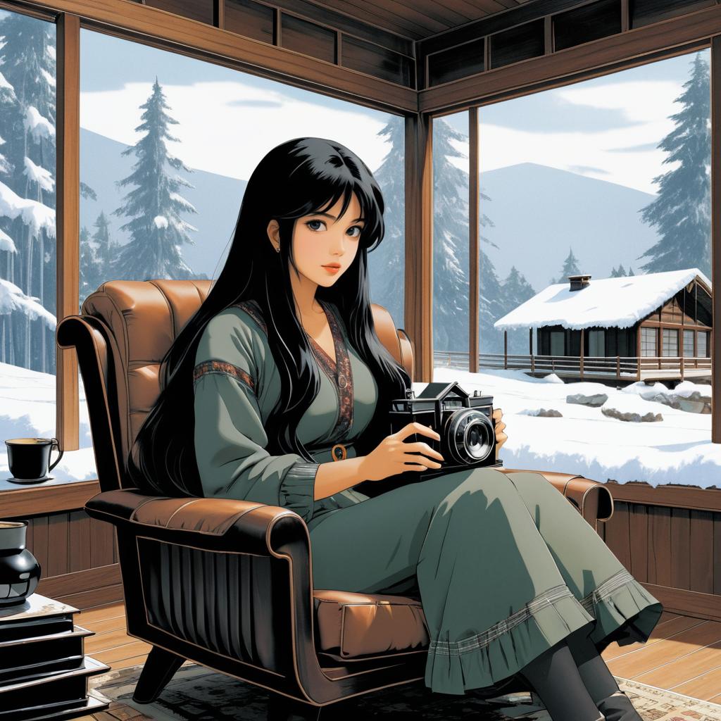 Cozy Winter Reading in Shōnen Style