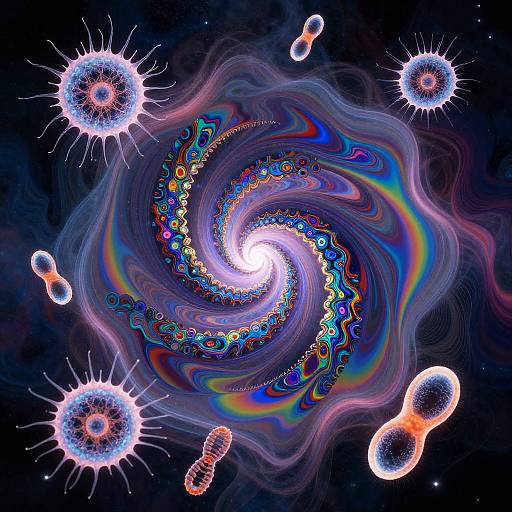 Surreal Quantum Nature Kaleidoscope