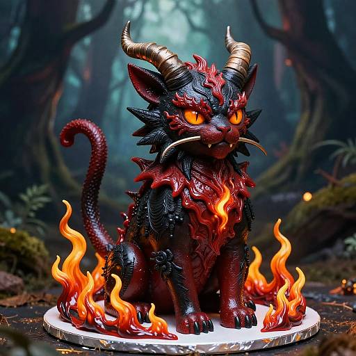 Hellcat Demon Sculptural Cake
