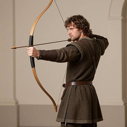 Renaissance Archer in Medieval Attire