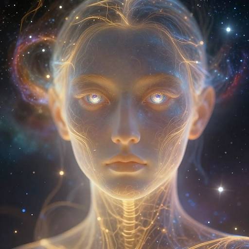 Ethereal Mystical Digital Portrait