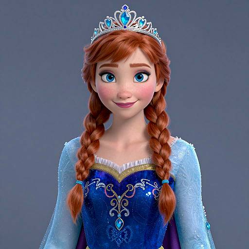 Realistic Portrait of Frozen-inspired Queen