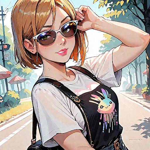 Kugisaki Nobara Outdoors Smiling Solo