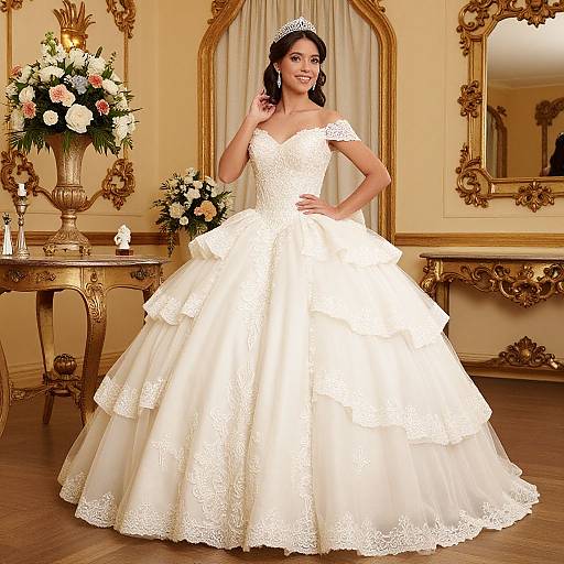 Elegant Off-Shoulder Quinceañera Dress