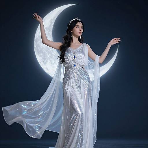 Selene Moon Goddess Costume Design