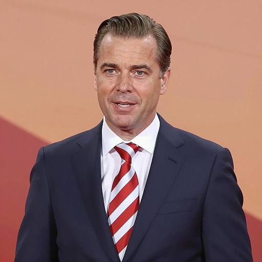 Professional Man in Mid-Talk Portrait