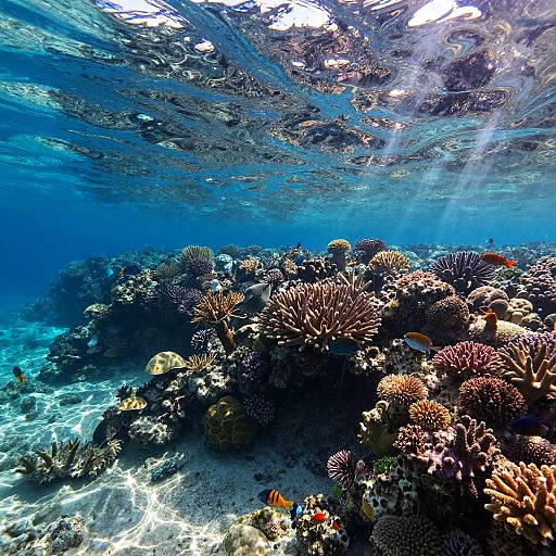 Serene Underwater Coral Reef Scene