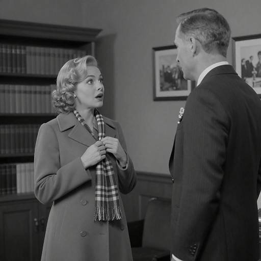 Vintage Black and White Couple Moment