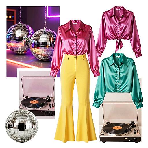 Retro 70s Disco Fashion Moodboard