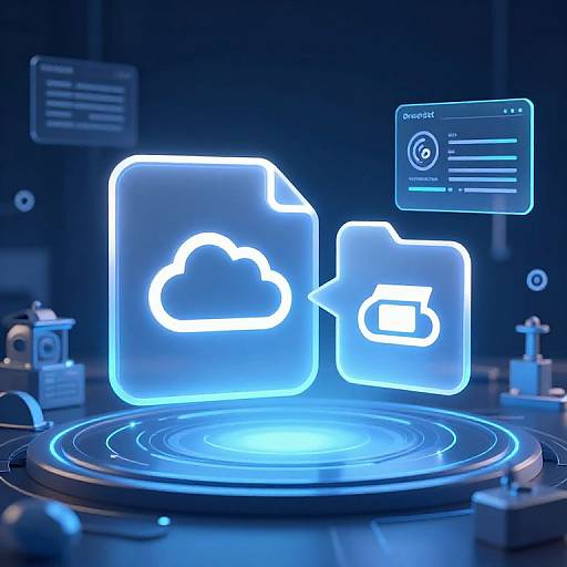 Futuristic Dropbox File Replacement Interface