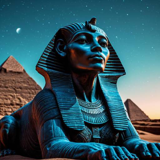 Mystical Twilight Sphinx in Surreal Detail
