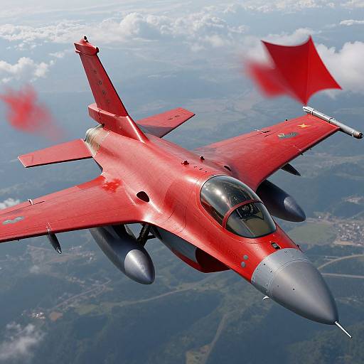 F16 vs Red Dragon Aerial Combat