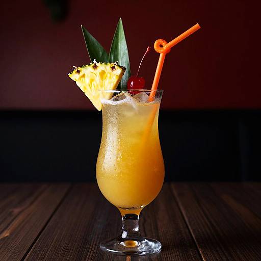 Vibrant Tropical Cocktail Photography