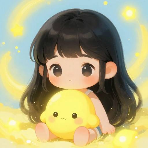 Cute Asian Girl Fantasy Portrait