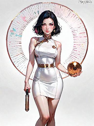 Stylish Woman in Minimalist Outfit