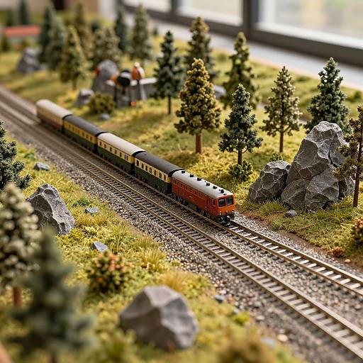 Detailed Noch Model Railway Scenery