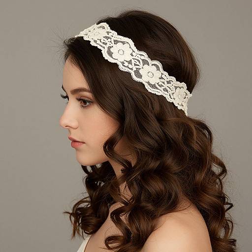 Bohemian Lace Headband Hair Style
