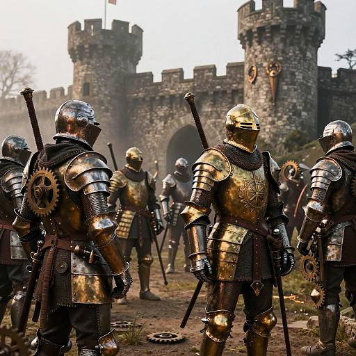 Steampunk Medieval Knights and Castles