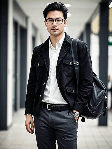 Realistic Casual Workwear Male Portrait