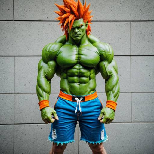 Vibrant Blanka Cosplay Costume Design
