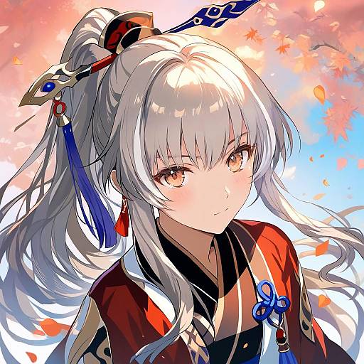 Illustration of Archer (fate/samurai remnant), fate/samurai remnant in the style of Rioka (southern blue sky)