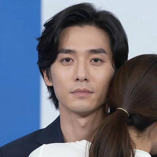 Intimate Portrait of Embraced Couple