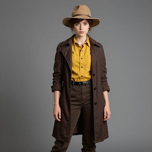 Vintage Enola Holmes Costume Photography