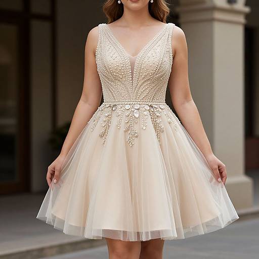 Elegant Plus-Size JaneVini Prom Dress
