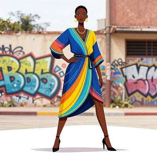 Modern Jama Fashion Illustration