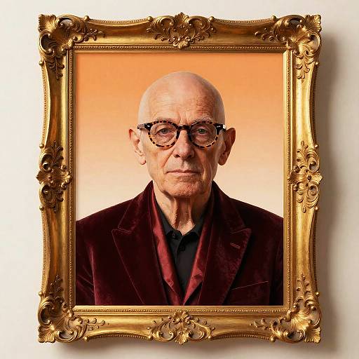 Stylized Portrait in Baroque Frame