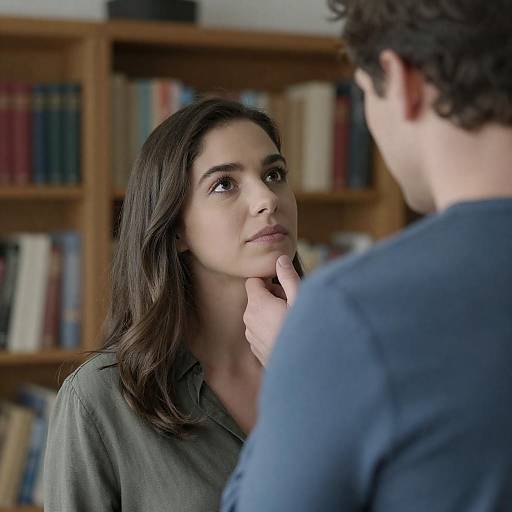 Intimate Indoor Moment Between Two People