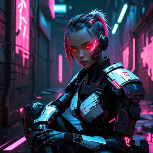 Rogue Cyber-Assassin in Urban Dystopia