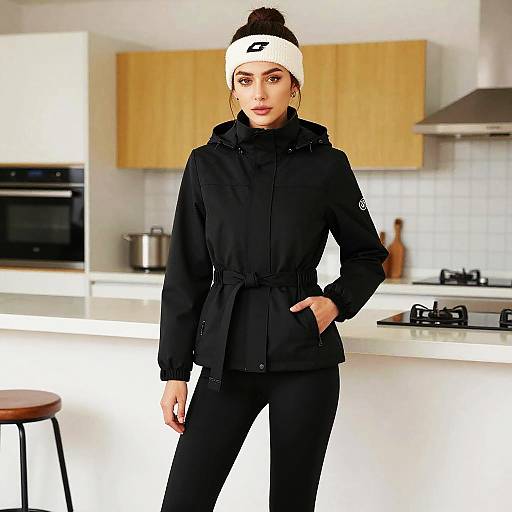 Sporty Chic Woman in Urban Loft
