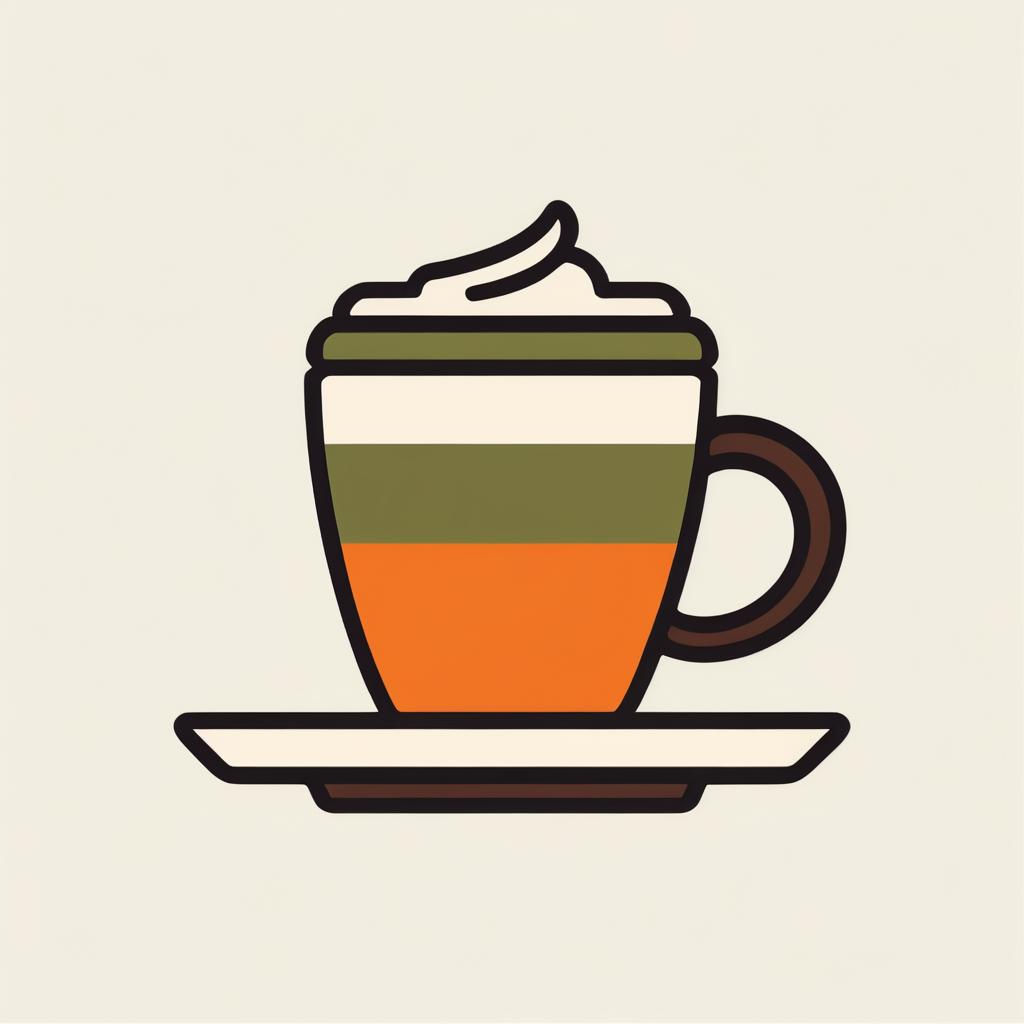 Minimalist Doodle Coffee Cup Icon