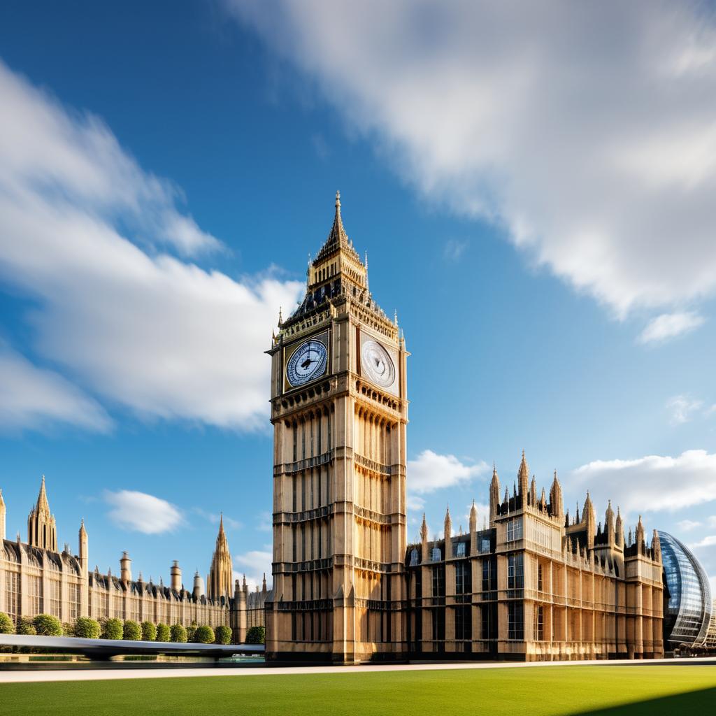 Modern Big Ben: A Hyperrealistic Interpretation