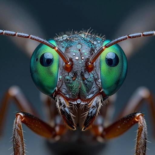 Stunning Macro Shot of Ant Face