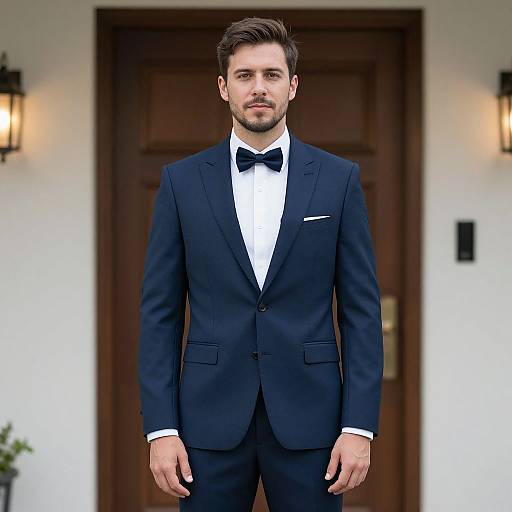 Man in Evening Suit and Bow Tie