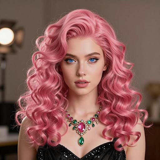 Vibrant Portrait of a Young Woman