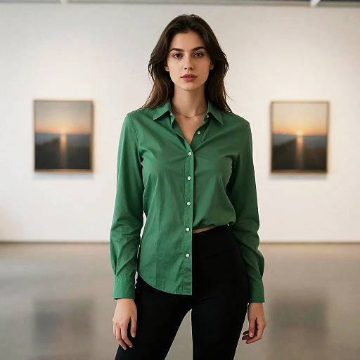 Photorealistic Portrait of Woman at Dusk